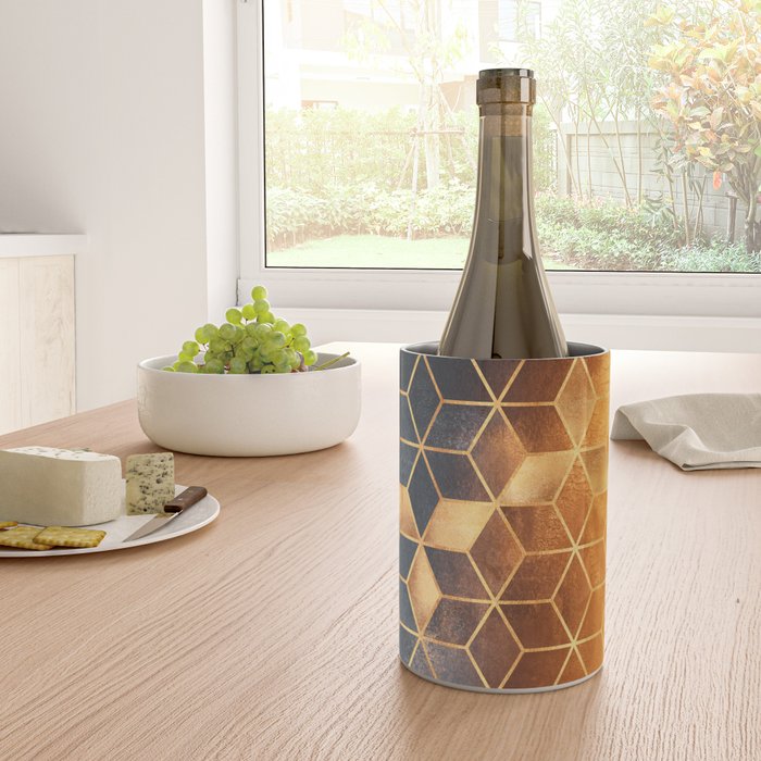 Golden Gradient Cubes Wine Chiller Gallery Image 4