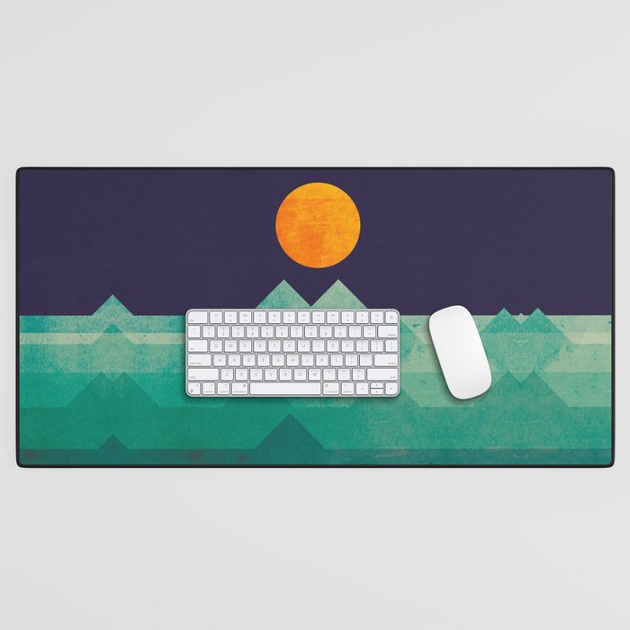 The ocean, the sea, the wave - night scene Desk Mat Gallery Image 1