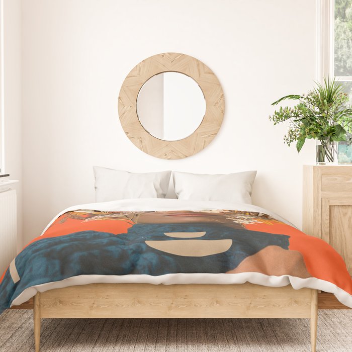 You are my Beige Orange Dreamfield Duvet Cover Gallery Image 3