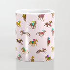 Off to the Horse Races (Pink) Coffee Mug Gallery Image 4