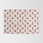 Off to the Horse Races (Pink) Rug Gallery Image 2