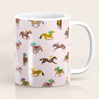 Off to the Horse Races (Pink) Coffee Mug Gallery Image 1