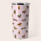 Off to the Horse Races (Pink) Travel Mug Gallery Image 1