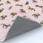 Off to the Horse Races (Pink) Rug Gallery Image 4