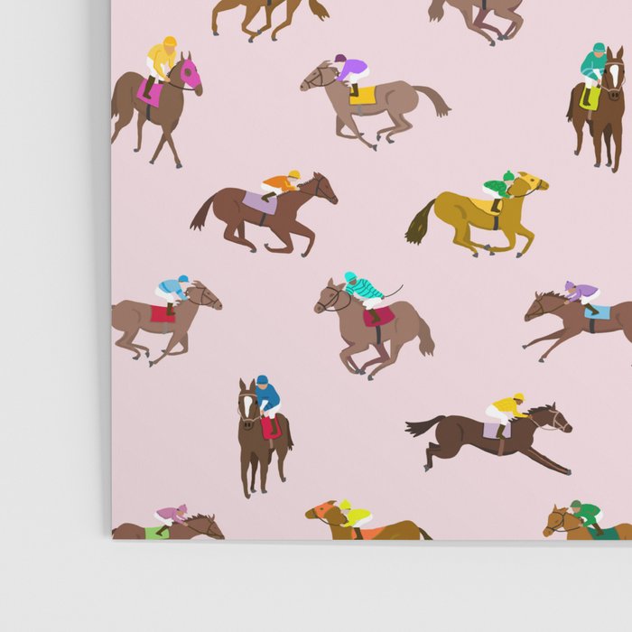 Off to the Horse Races (Pink) Poster Gallery Image 3