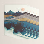 Blue Mountain Reflection Wrapping Paper Gallery Image 3