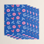Cast Your Vote | Hand-Lettered Pattern in Blue Wrapping Paper Gallery Image 3