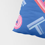 Cast Your Vote | Hand-Lettered Pattern in Blue Pillow Sham Gallery Image 4