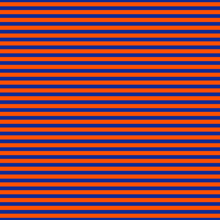 Ultra Fine Stripe Narrow Pinstripe Pattern in Bold Blue and Orange Coffee Mug Gallery Image 2