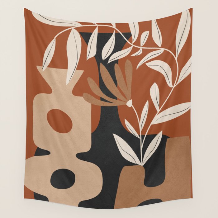 Shapes in Bloom 2 Wall Tapestry Gallery Image 1