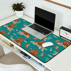 Quirky Western Cowboys on Seahorses Roping Sharks Desk Mat Gallery Image 2