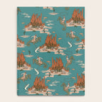 Quirky Western Cowboys on Seahorses Roping Sharks Notebook Gallery Image 4