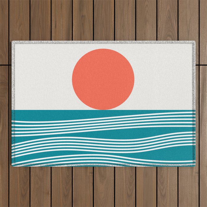 Abstract Landscape 16A Outdoor Rug Gallery Image 1