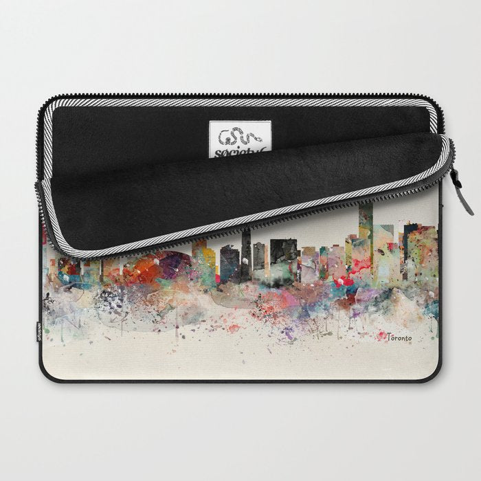 toronto skyline Laptop Sleeve Gallery Image 2