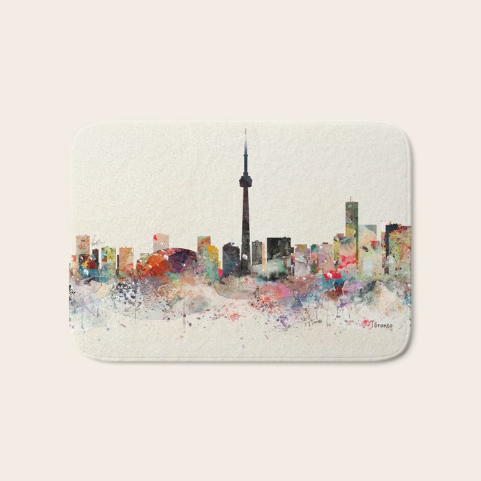 toronto skyline Bath Mat Gallery Image 1