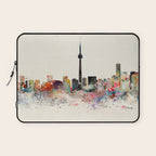 toronto skyline Laptop Sleeve Gallery Image 1