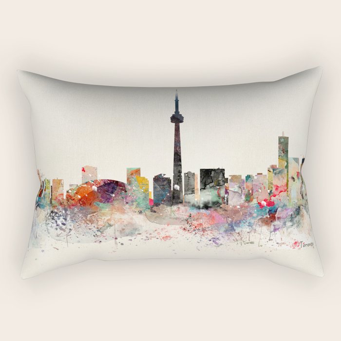 toronto skyline Rectangular Pillow Gallery Image 2