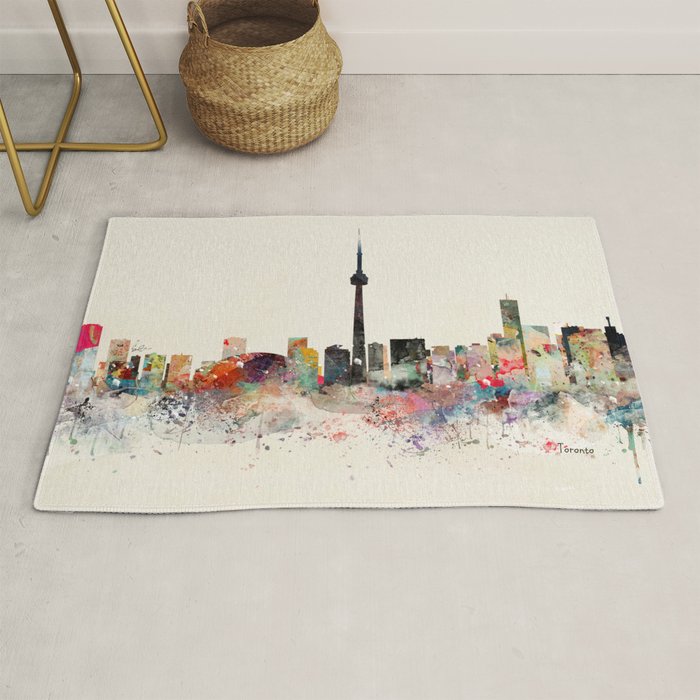 toronto skyline Rug Gallery Image 1