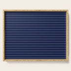 Navy Blue Pinstripe Line Stripe Minimalist Stripes Lines Drawing Serving Tray Gallery Image 1