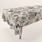 Autumn Garden With Birds In Warm Fall Colors Tablecloth Gallery Image 1