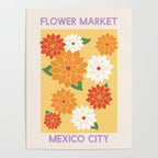 Flower Market Mexico City Dahlias Poster Gallery Image 4
