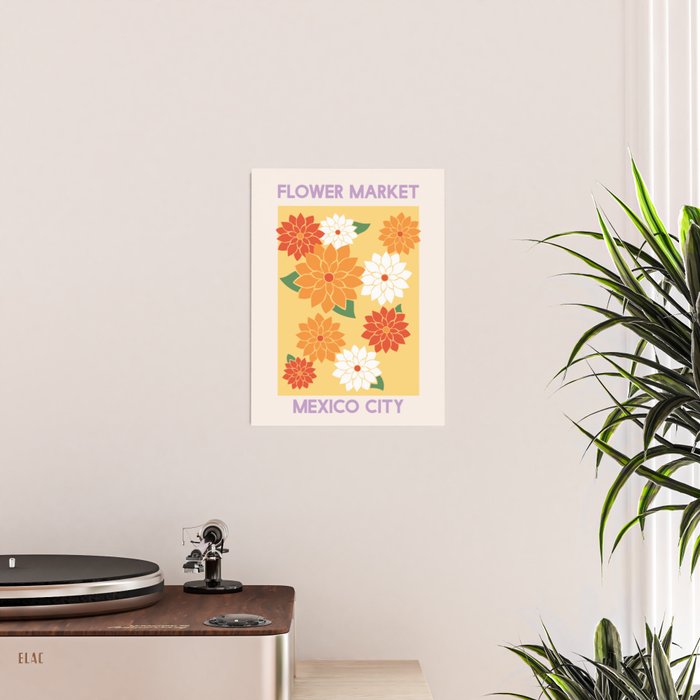 Flower Market Mexico City Dahlias Poster Gallery Image 2