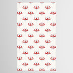Heritage-Inspired Red and Blue Flowers Tablecloth Gallery Image 2
