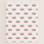 Heritage-Inspired Red and Blue Flowers Jigsaw Puzzle Gallery Image 1