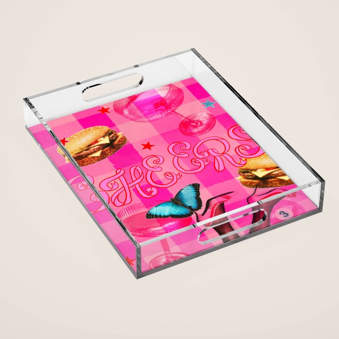 Pink Pony Acrylic Tray Gallery Image 1