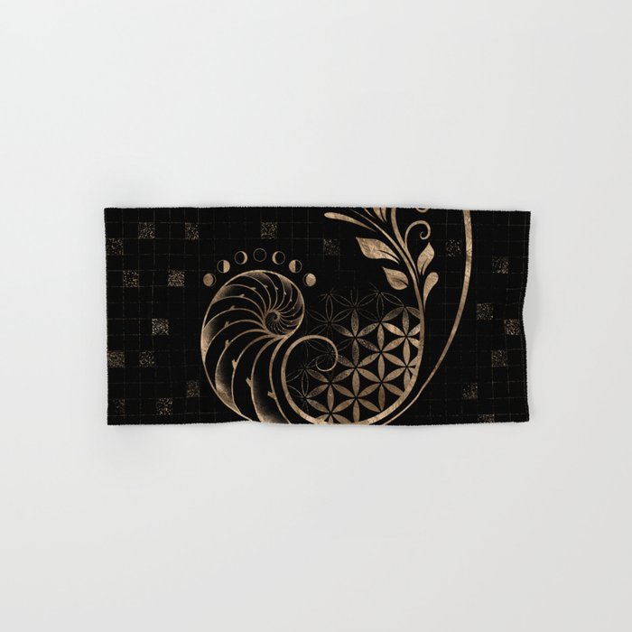 Golden Ratio - Sacred Geometry Ornament Bath Towel Gallery Image 1
