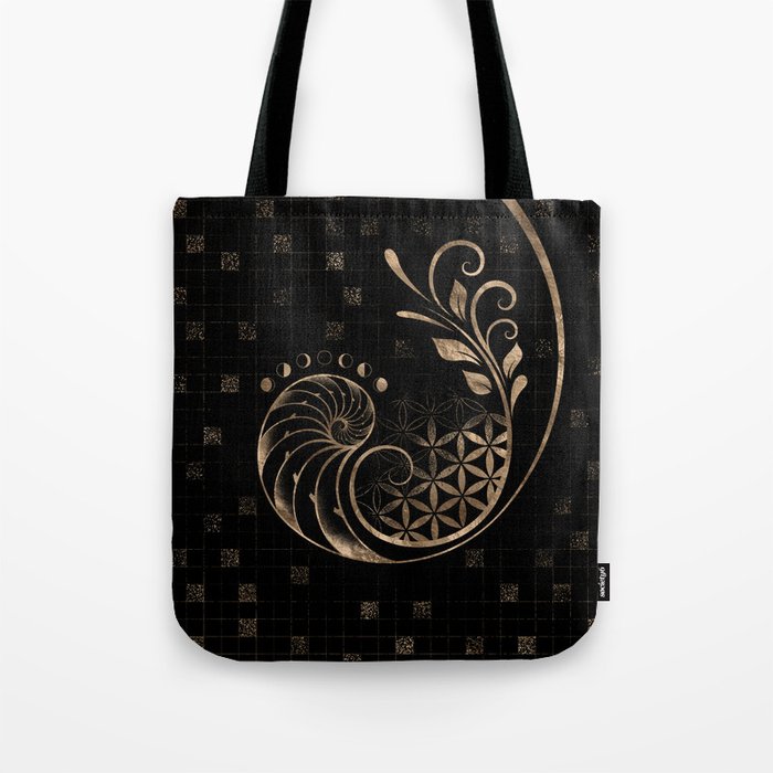 Golden Ratio - Sacred Geometry Ornament Tote Bag Gallery Image 1