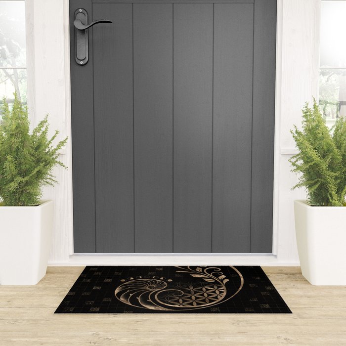 Golden Ratio - Sacred Geometry Ornament Welcome Mat Gallery Image 3