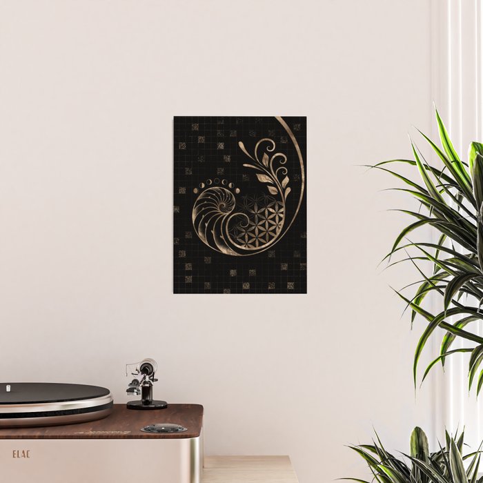 Golden Ratio - Sacred Geometry Ornament Poster Gallery Image 2