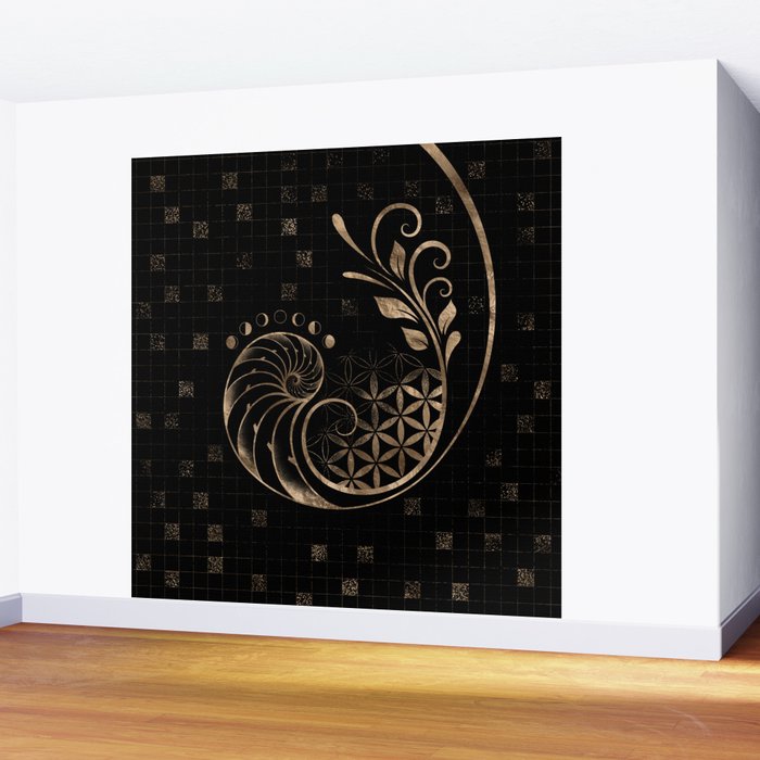 Golden Ratio - Sacred Geometry Ornament Wall Mural Gallery Image 2