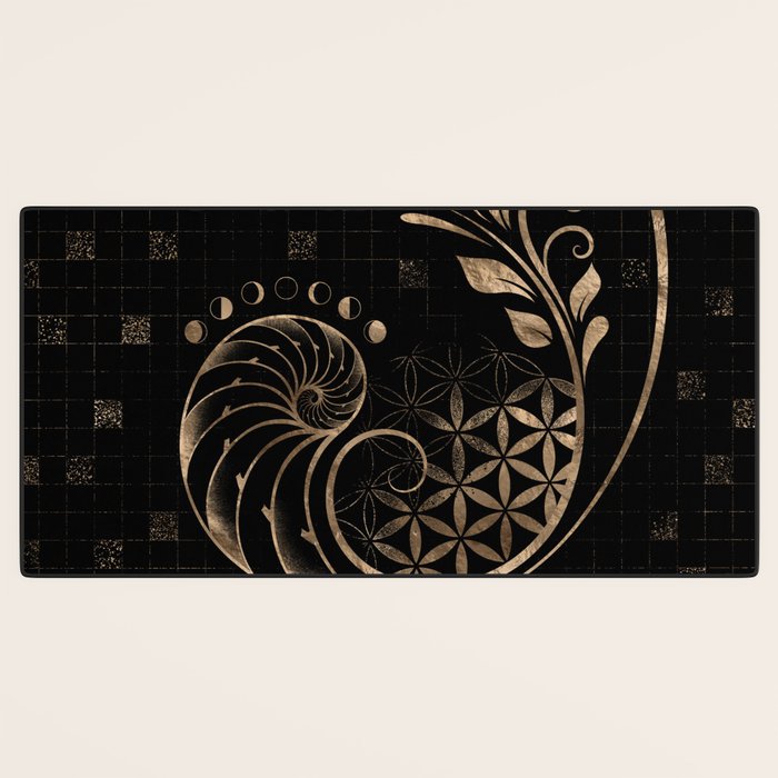 Golden Ratio - Sacred Geometry Ornament Desk Mat Gallery Image 3