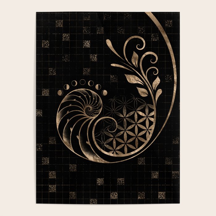 Golden Ratio - Sacred Geometry Ornament Poster Gallery Image 4