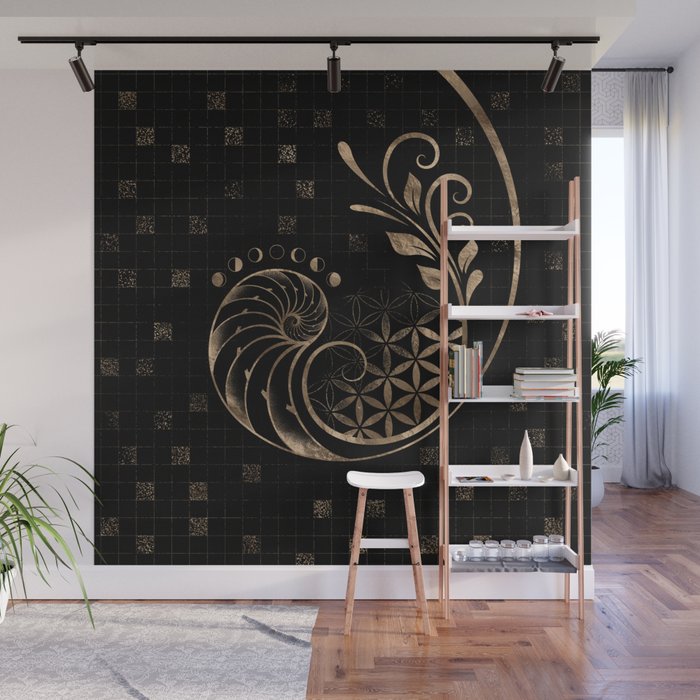 Golden Ratio - Sacred Geometry Ornament Wall Mural Gallery Image 1