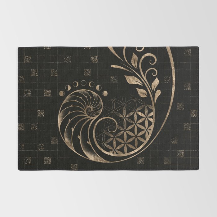 Golden Ratio - Sacred Geometry Ornament Rug Gallery Image 2