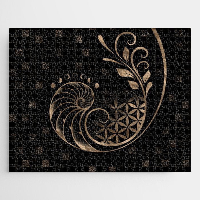 Golden Ratio - Sacred Geometry Ornament Jigsaw Puzzle Gallery Image 1