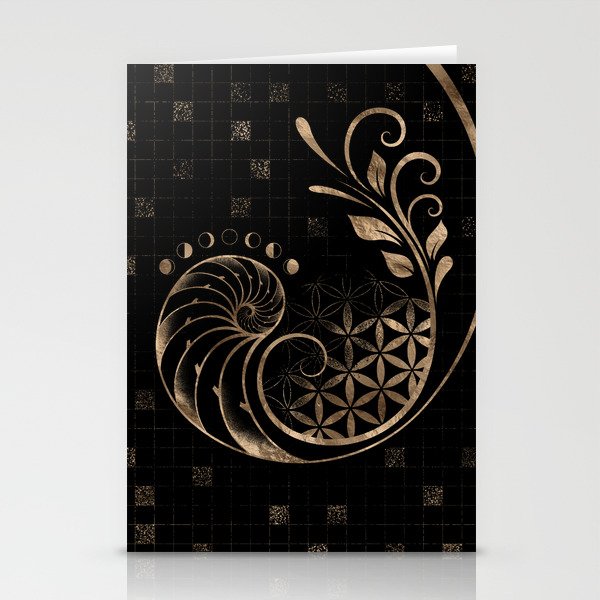 Golden Ratio - Sacred Geometry Ornament Stationery Card Gallery Image 2
