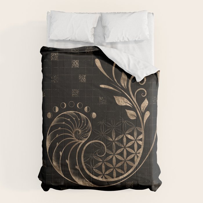 Golden Ratio - Sacred Geometry Ornament Comforter Gallery Image 6