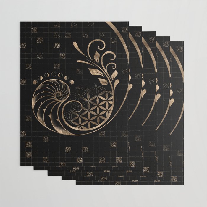 Golden Ratio - Sacred Geometry Ornament Wrapping Paper Gallery Image 3