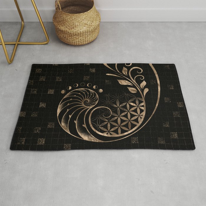 Golden Ratio - Sacred Geometry Ornament Rug Gallery Image 1