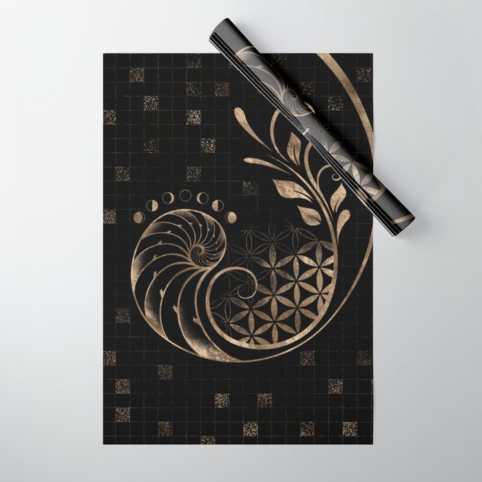 Golden Ratio - Sacred Geometry Ornament Wrapping Paper Gallery Image 1