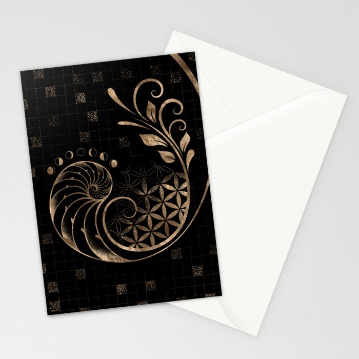 Golden Ratio - Sacred Geometry Ornament Stationery Card Gallery Image 2