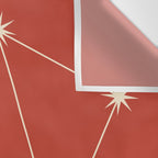 Libra Zodiac Star Constellation Line Art Red Wall Tapestry Gallery Image 3