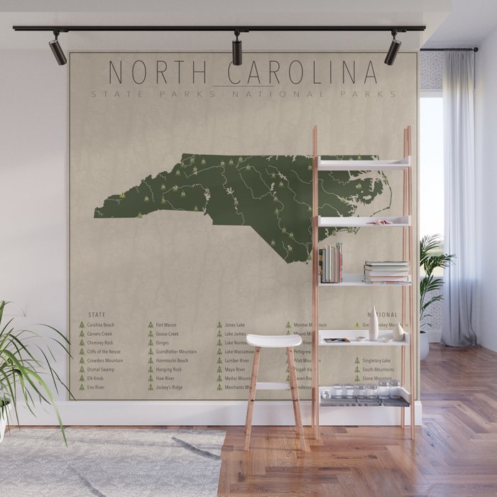 North Carolina Parks Wall Mural Gallery Image 1