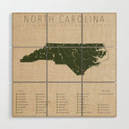 North Carolina Parks Wood Wall Art Gallery Image 1