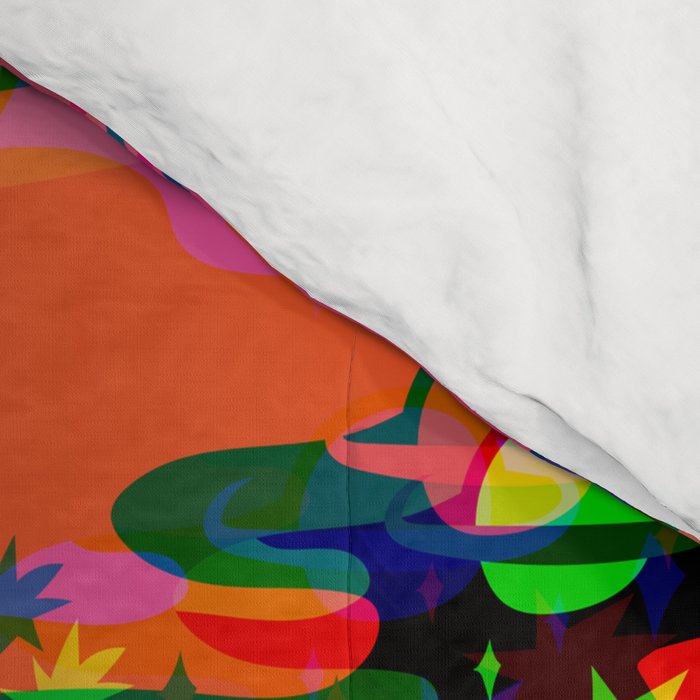 Psychedelic 3D Alien Print Comforter Gallery Image 4