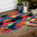 Psychedelic 3D Alien Print Outdoor Rug Gallery Image 2